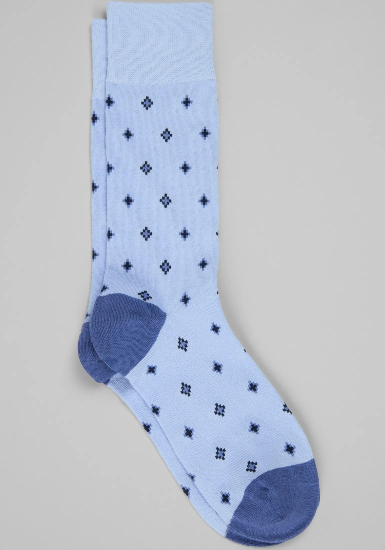 Diamond Pattern Socks, 1-Pair
