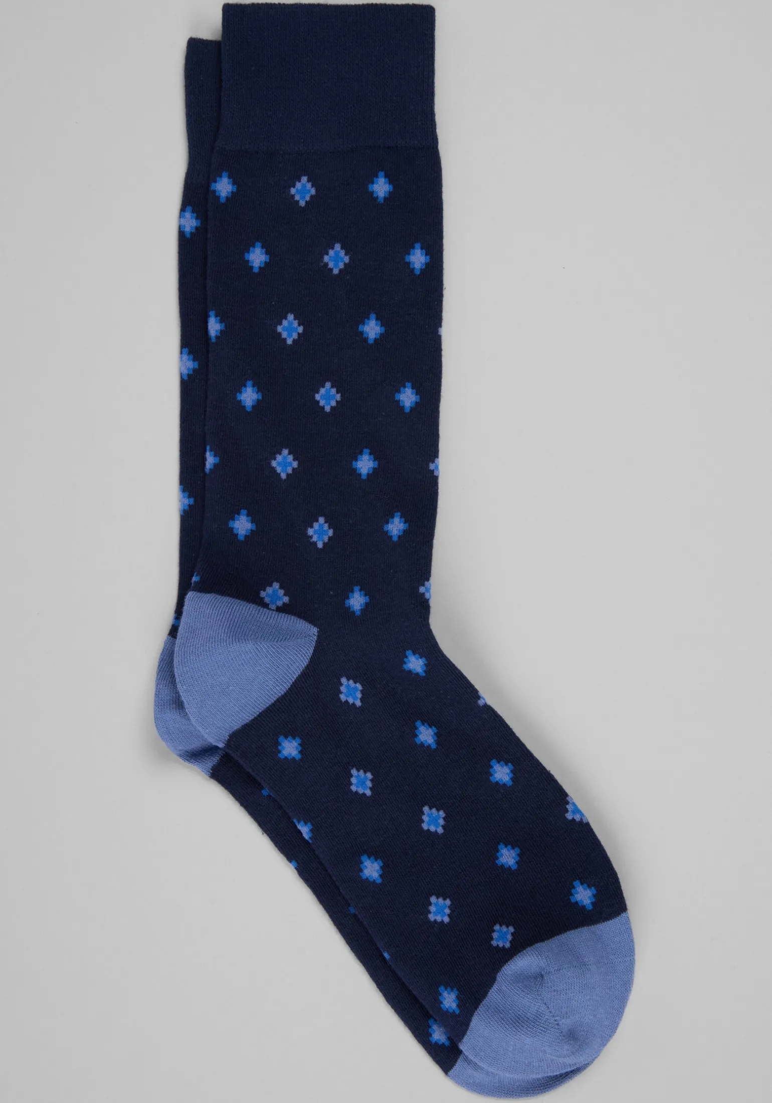 Diamond Pattern Socks, 1-Pair