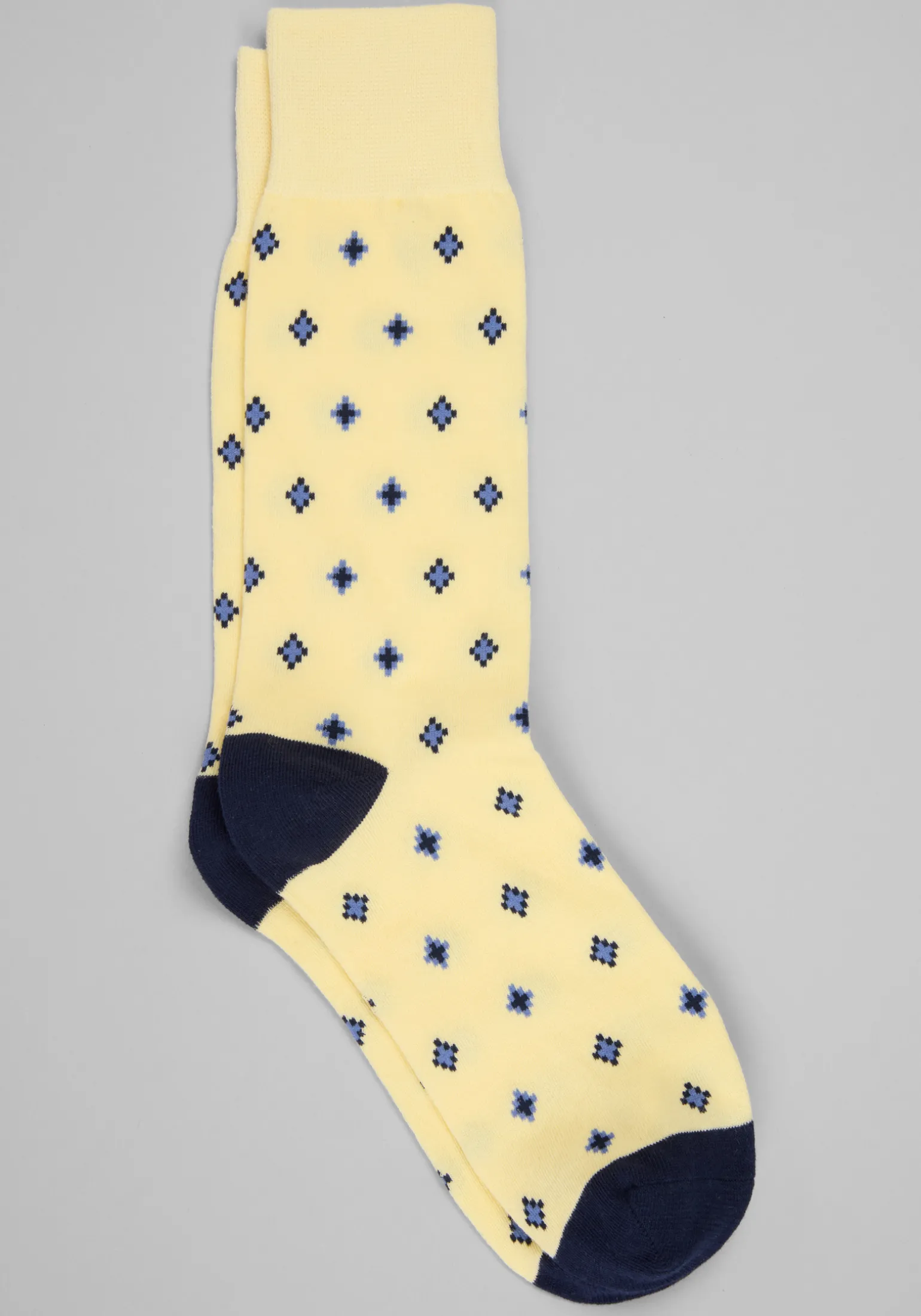 Diamond Pattern Socks, 1-Pair