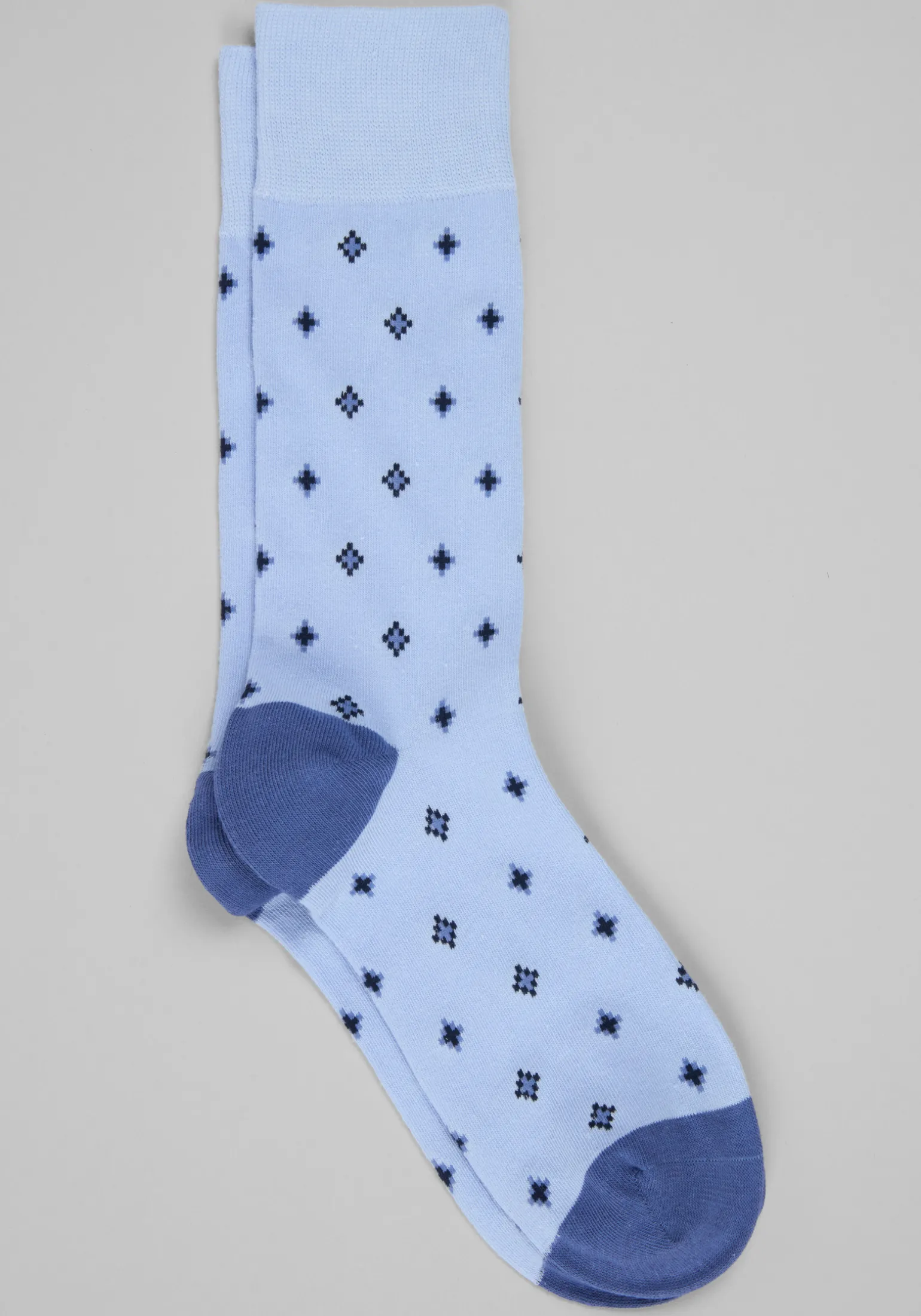 Diamond Pattern Socks, 1-Pair - Big & Tall