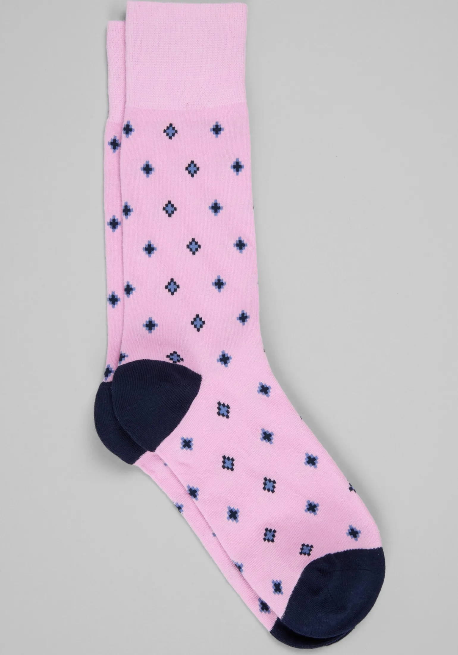 Diamond Pattern Socks, 1-Pair - Big & Tall