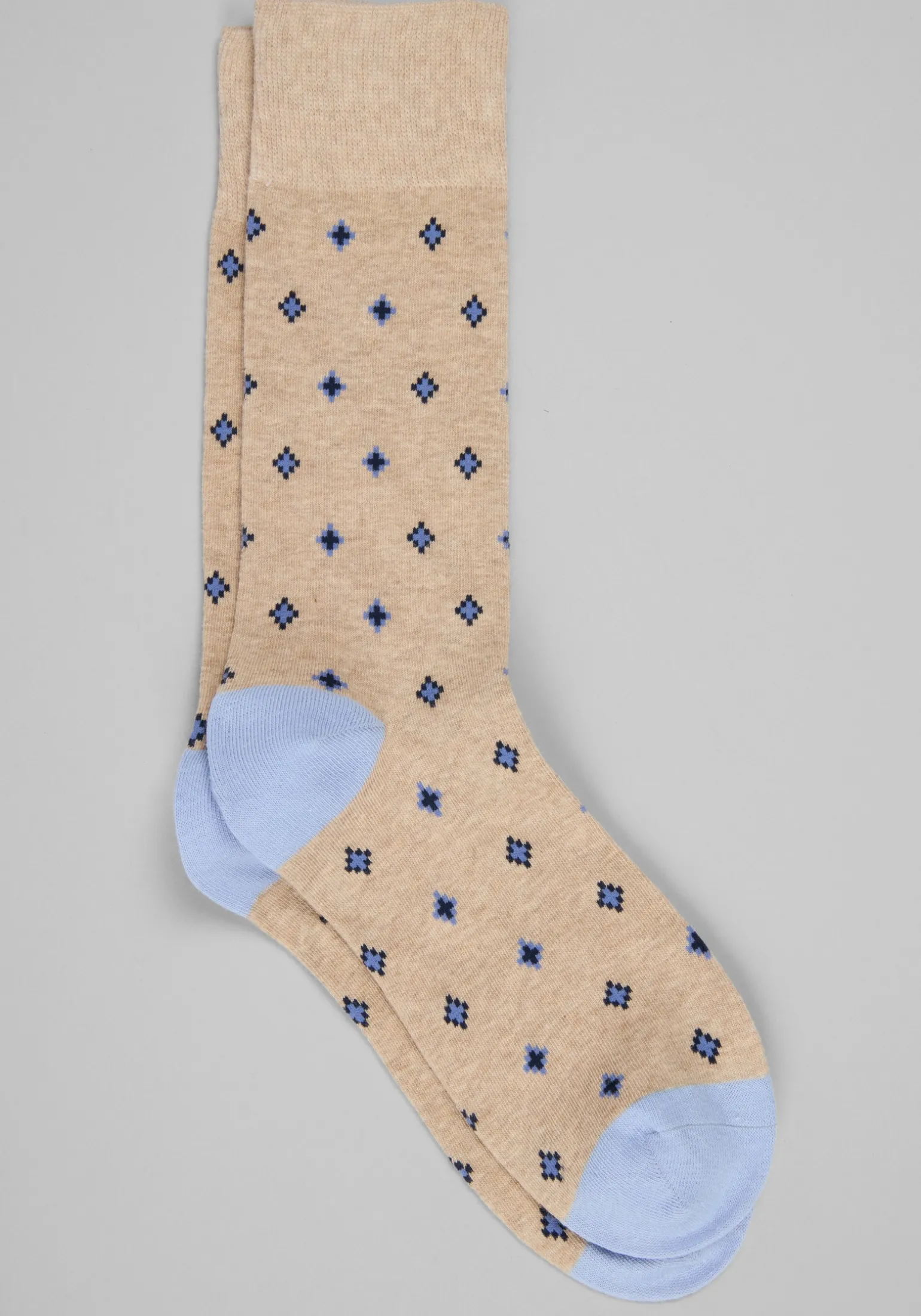 Diamond Pattern Socks, 1-Pair - Big & Tall