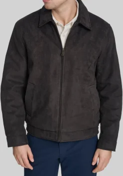 Dockers Tailored Fit Faux Suede Laydown Collar Jacket