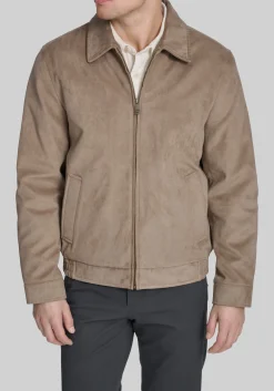 Dockers Tailored Fit Faux Suede Laydown Collar Jacket