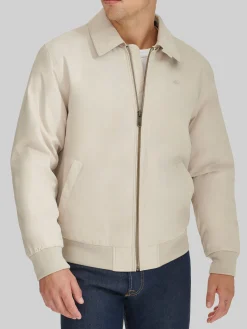 Dockers Tailored Fit Micro Twill Golf Bomber Jacket