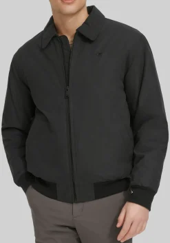 Dockers Tailored Fit Micro Twill Golf Bomber Jacket