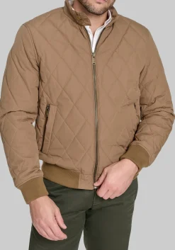 Dockers Traditional Fit Diamond Quilted Bomber Jacket