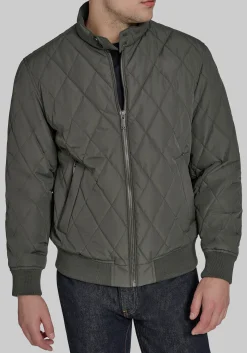 Dockers Traditional Fit Diamond Quilted Bomber Jacket