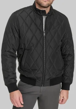Dockers Traditional Fit Diamond Quilted Bomber Jacket