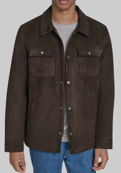 Dockers Traditional Fit Faux Microsuede Shacket