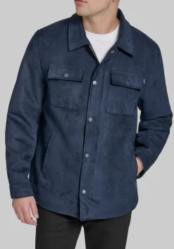 Dockers Traditional Fit Faux Microsuede Shacket