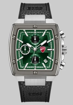 Ducati Chronograph Leather Strap Watch