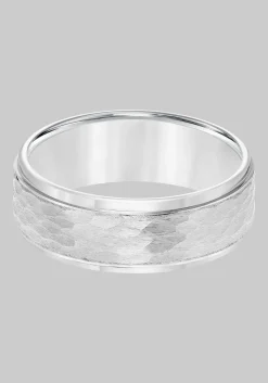 GTX 8mm Hammered Center Tungsten Carbide Band