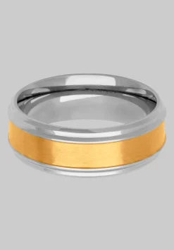 GTX 8mm Stainless Steel Band, Silver & Gold