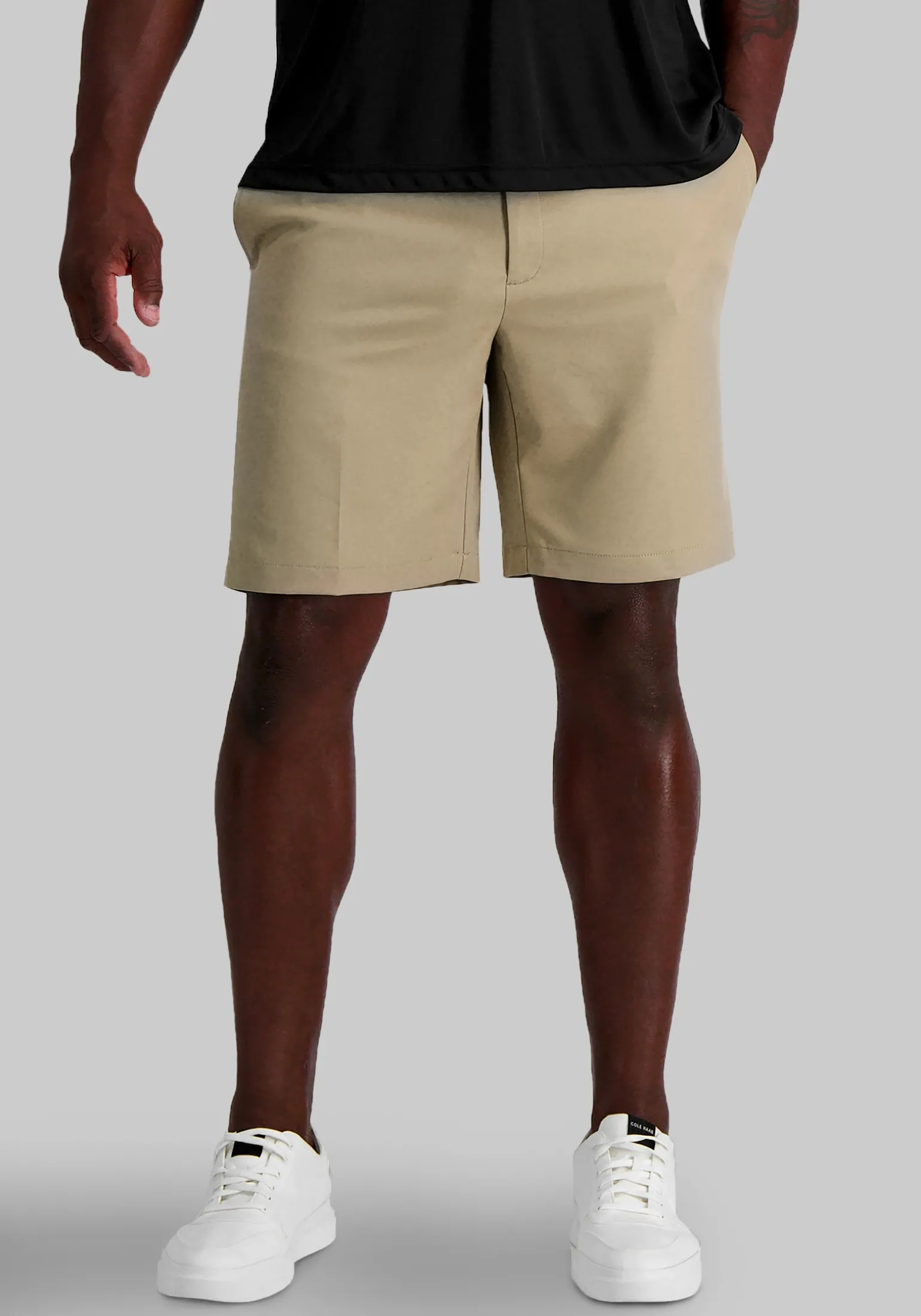 Haggar Big & Tall COOL 18® Pro Straight Fit Performance Golf Shorts 9.5''