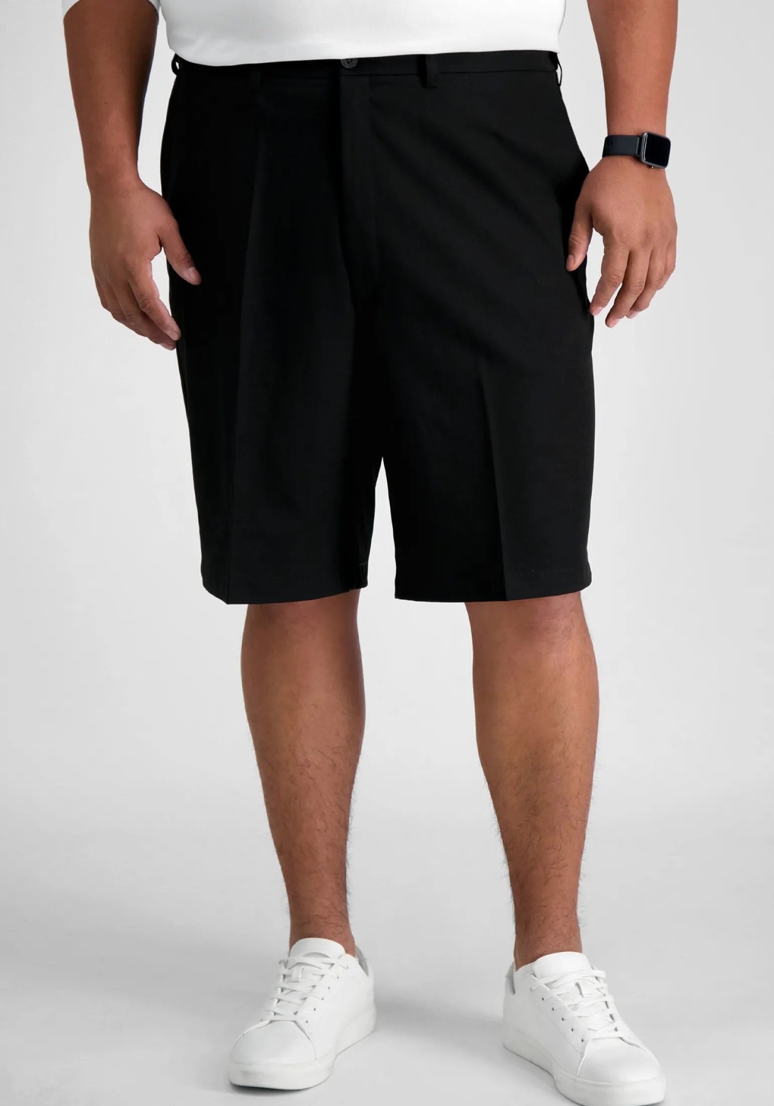 Haggar Big & Tall COOL 18® Pro Straight Fit Performance Golf Shorts 9.5''