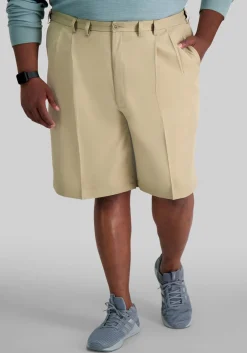 Haggar Big & Tall Straight Fit Cool 18® Pro Performance Shorts 10.5''