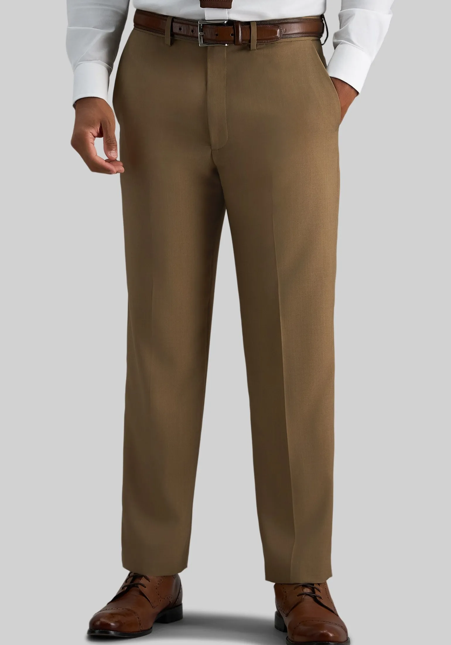 Haggar Premium Comfort Classic Fit Flat Front Dress Pants