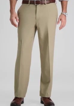 Haggar Premium Comfort Straight Fit Flat Front Dress Pants