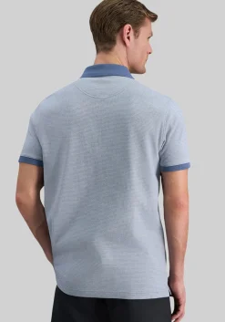 Haggar Regular Fit Rib Knit 1/4 Zip Front Short Sleeve Polo