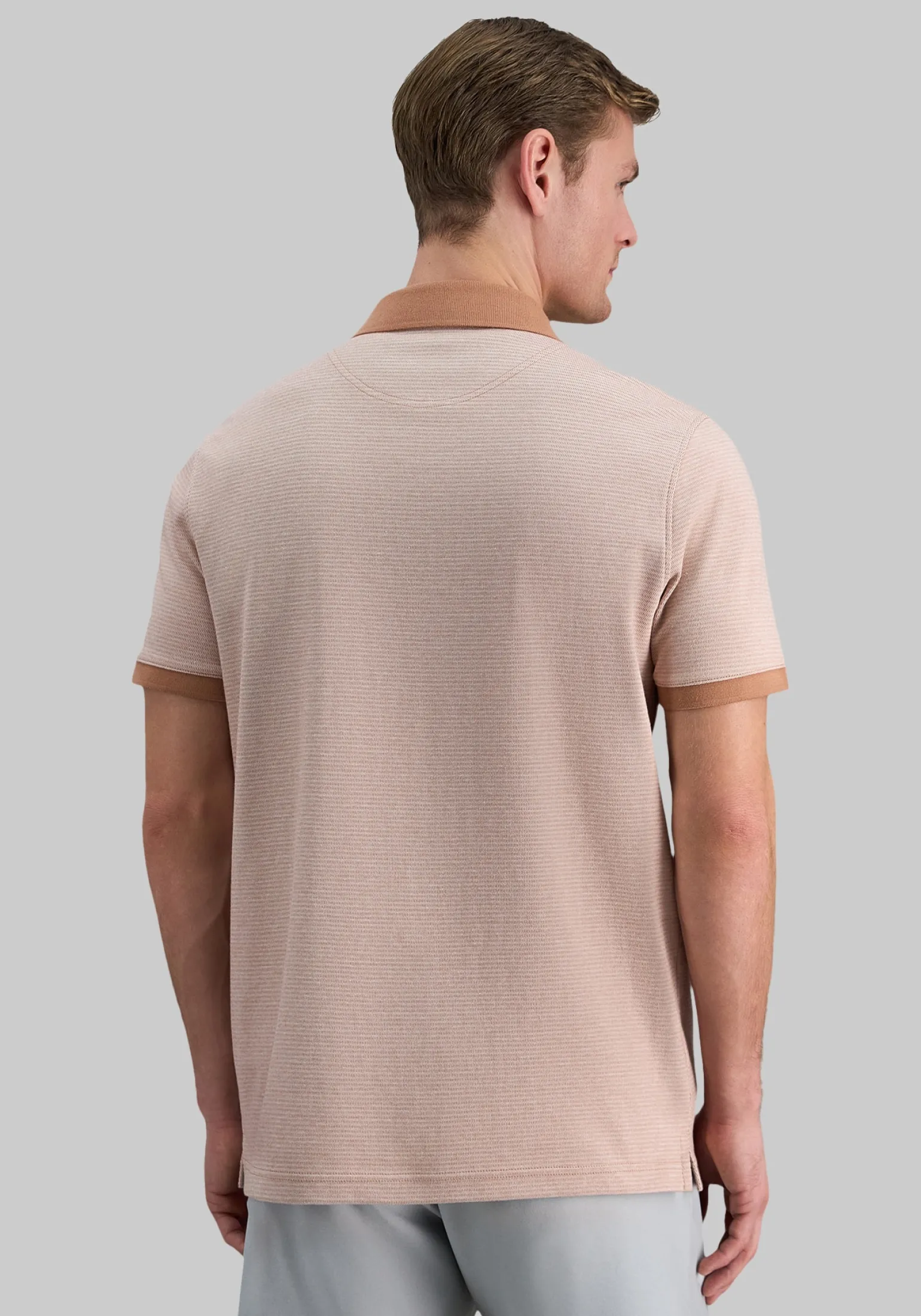 Haggar Regular Fit Rib Knit 1/4 Zip Front Short Sleeve Polo
