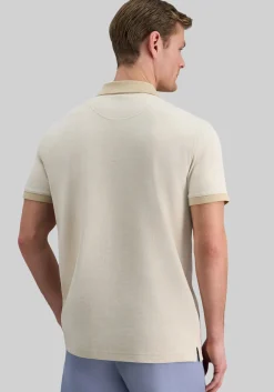 Haggar Regular Fit Rib Knit 1/4 Zip Front Short Sleeve Polo