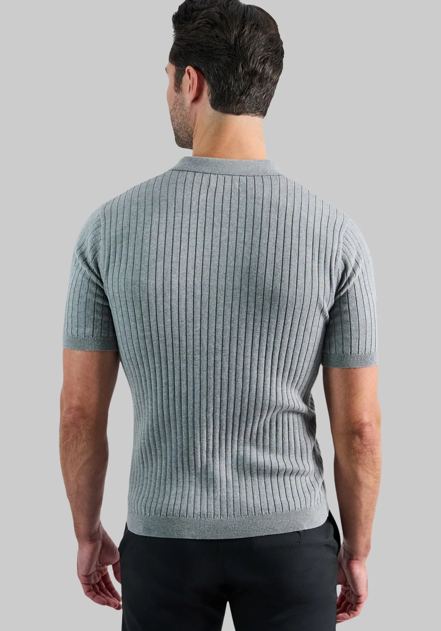 Haggar Slim Fit Johnny Collar Short Sleeve Sweater