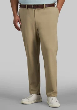Haggar Sport Big & Tall Travel Performance Straight Fit Flat Front Pants
