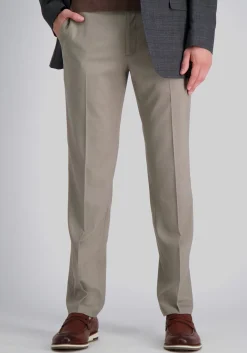 J.M. Haggar Straight Fit Flat Front Sharkskin Dress Pants
