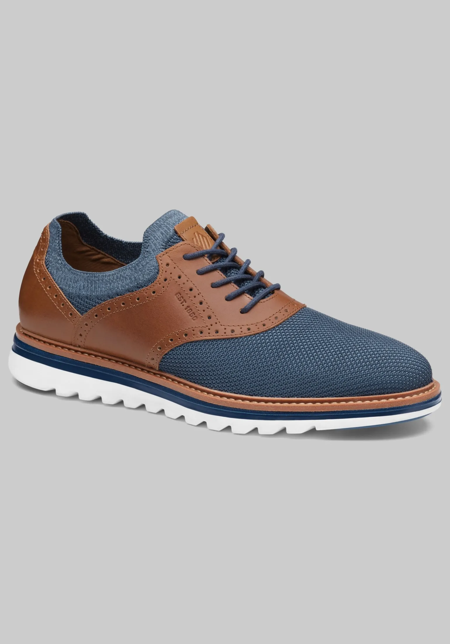 Johnston & Murphy Braxton Knit Saddle Sneakers