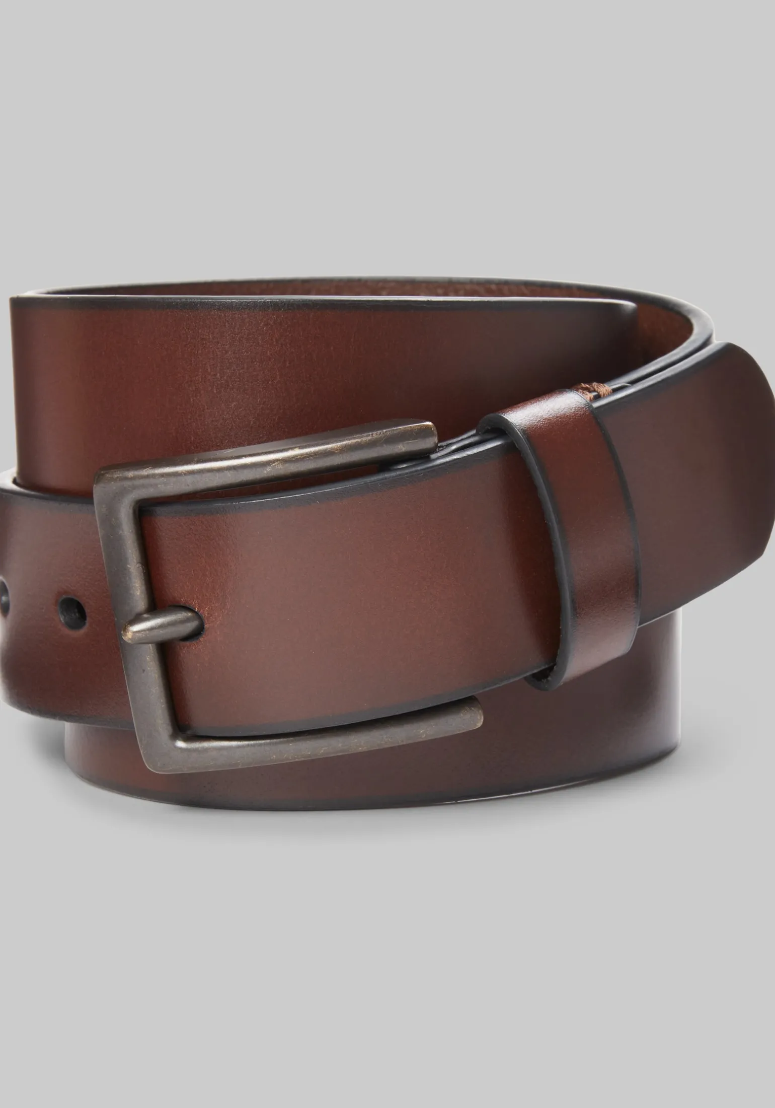 Johnston & Murphy Burnished Leather Belt