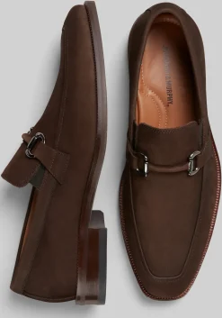 Johnston & Murphy Everett Suede Bit Loafers