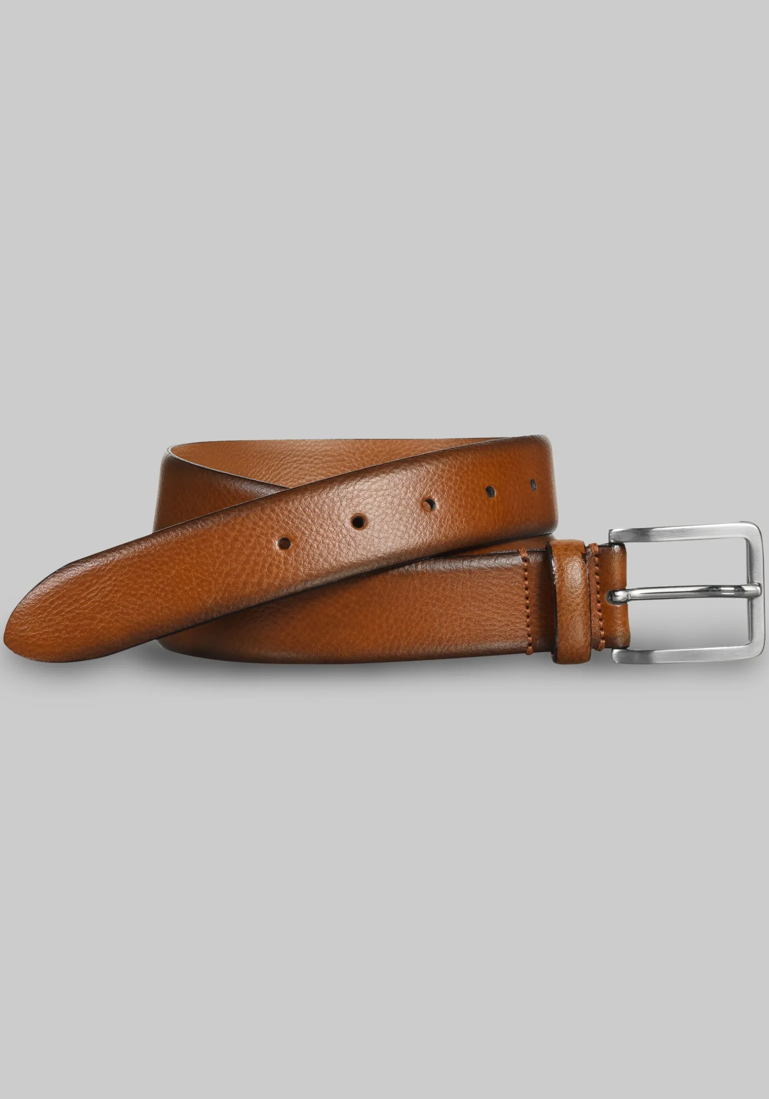 Johnston & Murphy Feather-Edge Italian Leather Belt - Big & Tall