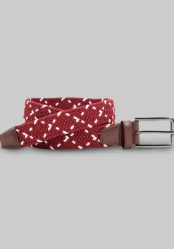Johnston & Murphy Game Day Woven Stretch Knit Belt