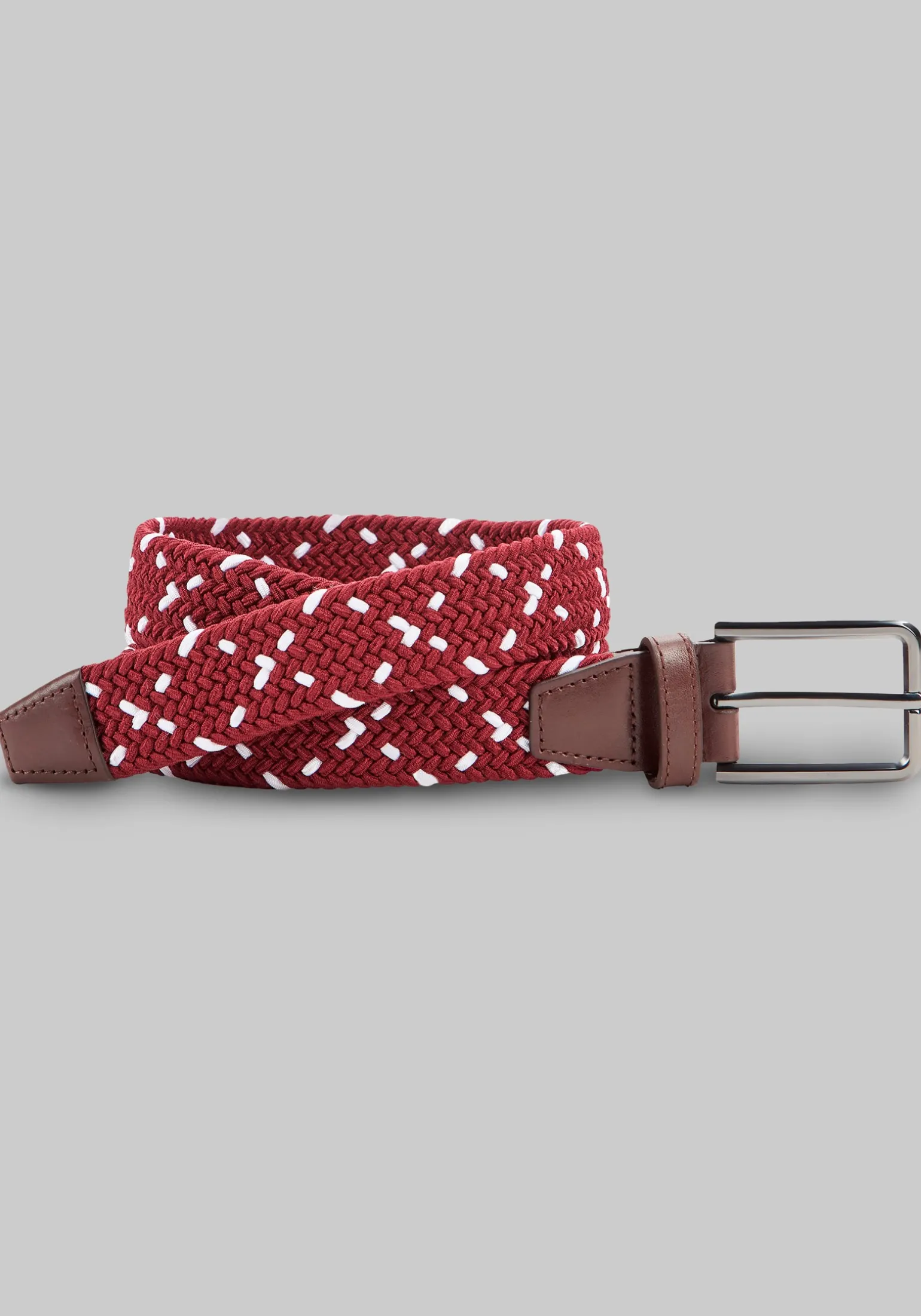 Johnston & Murphy Game Day Woven Stretch Knit Belt
