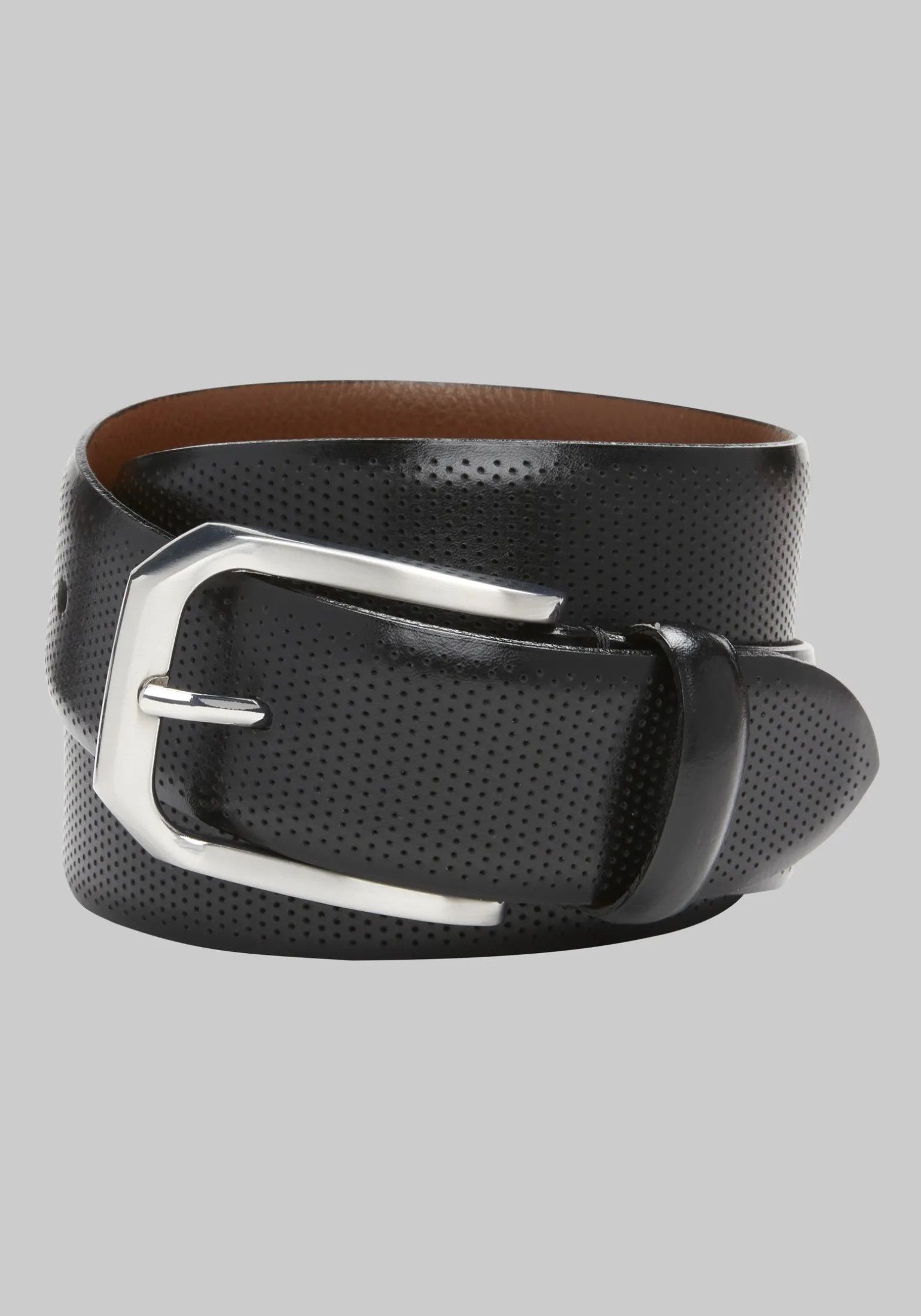 Johnston & Murphy Micro Perforated Leather Belt