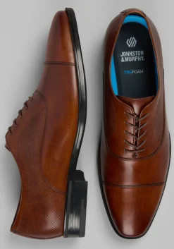 Johnston & Murphy Mills Perfed Cap Toe Oxfords