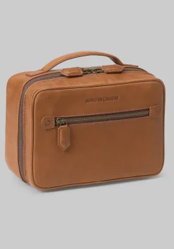 Johnston & Murphy Rhodes Leather Travel Kit