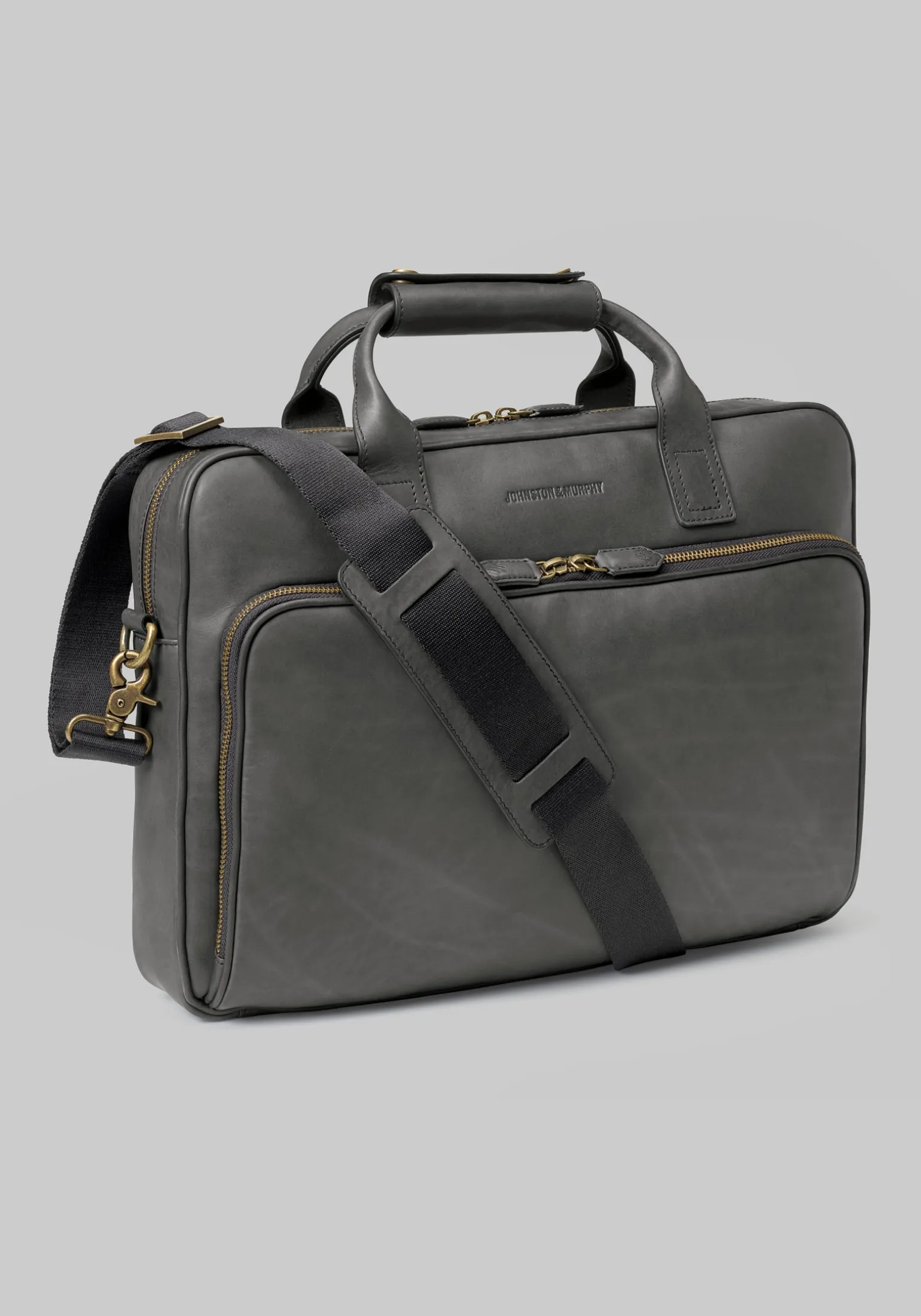 Johnston & Murphy Rhodes Leather Briefcase