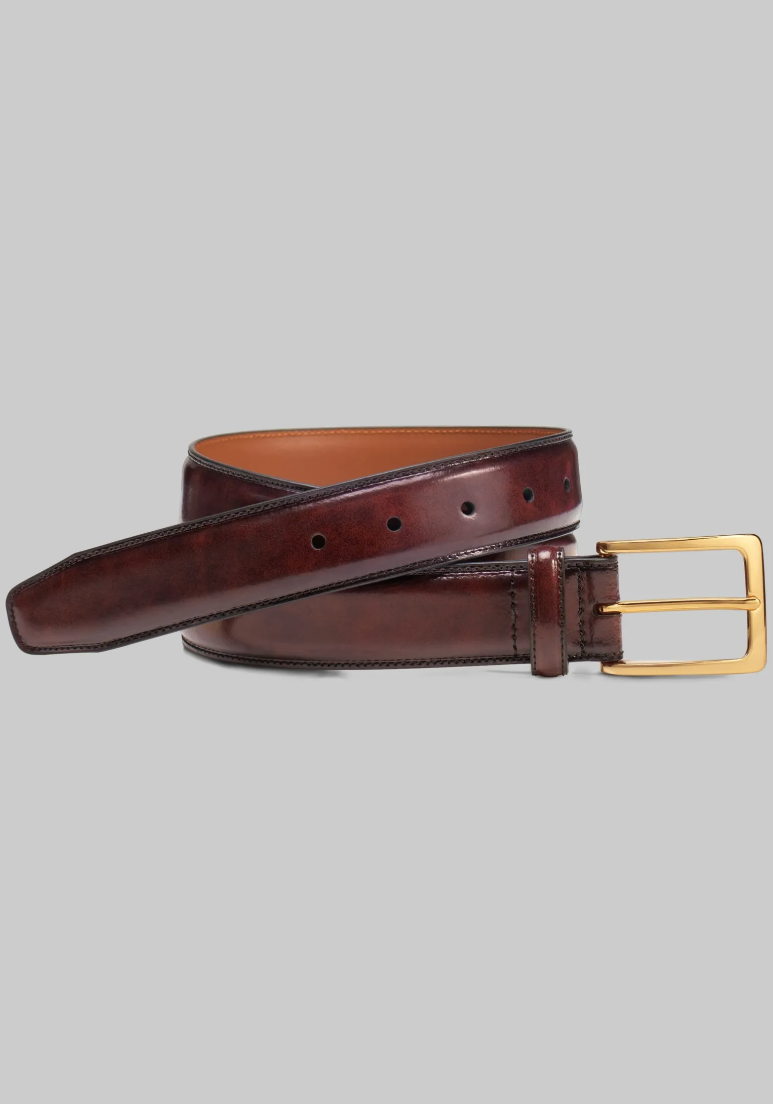 Johnston & Murphy Smooth Leather Dress Belt