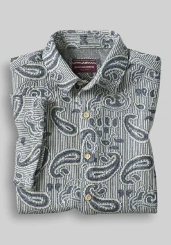 Johnston & Murphy Tailored Fit Linden Textured Button Up Shirt