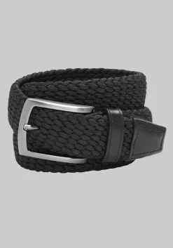 Johnston & Murphy Woven Stretch Knit Belt
