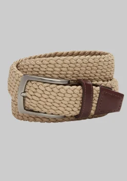 Johnston & Murphy Woven Stretch Knit Belt