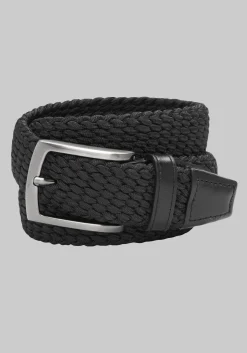 Johnston & Murphy Woven Stretch Knit Belt - Long