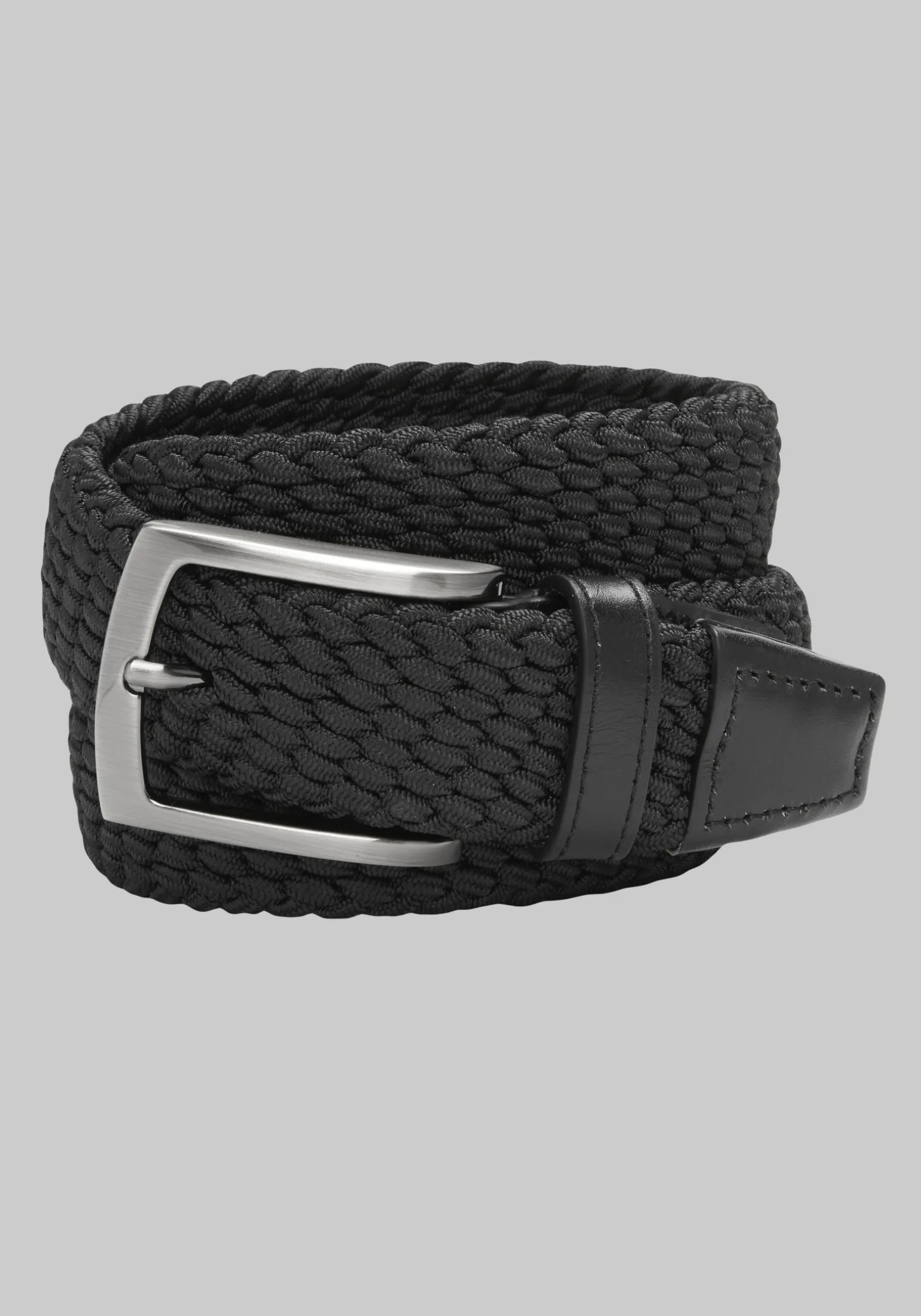 Johnston & Murphy Woven Stretch Knit Belt - Long