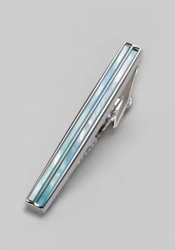 Jos. A. Bank Blue Mother-of-Pearl Tie Bar