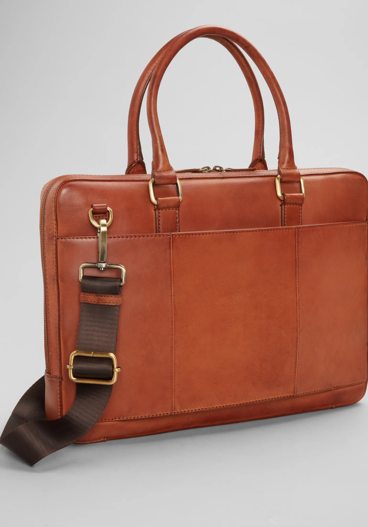 Jos. A. Bank Burnished Leather Briefcase