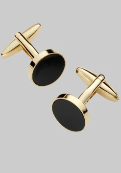 Jos. A. Bank Circle Onyx Cufflinks