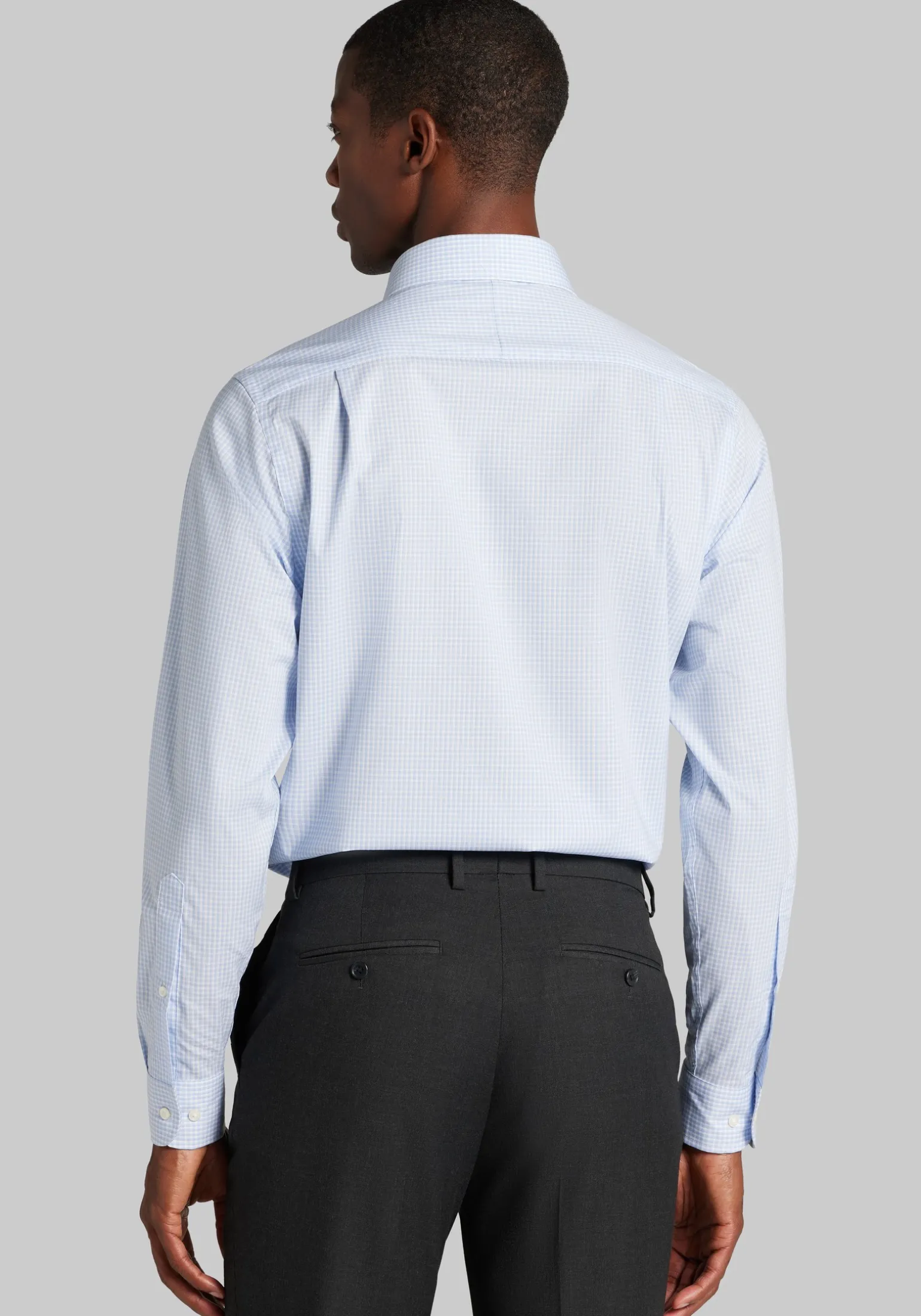 Jos. A Bank Comfort Stretch Slim Fit Mini Grid Dress Shirt