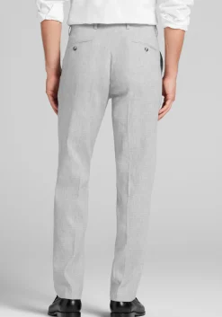Jos. A. Bank Comfort Stretch Slim Fit Linen Blend Plaid Suit Separates Pants
